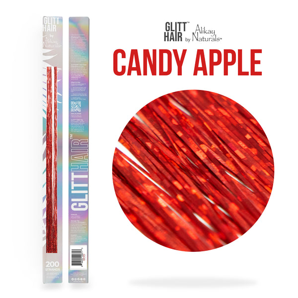 GlittHair™  Tinsel - Candy Apple