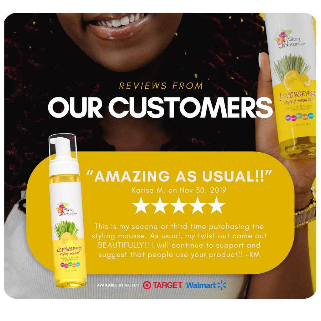 Lemongrass™️ Styling Mousse Alikay Naturals