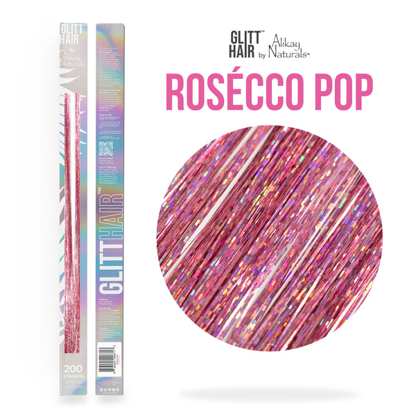 GlittHair™ Tinsel - Rose'co Pop