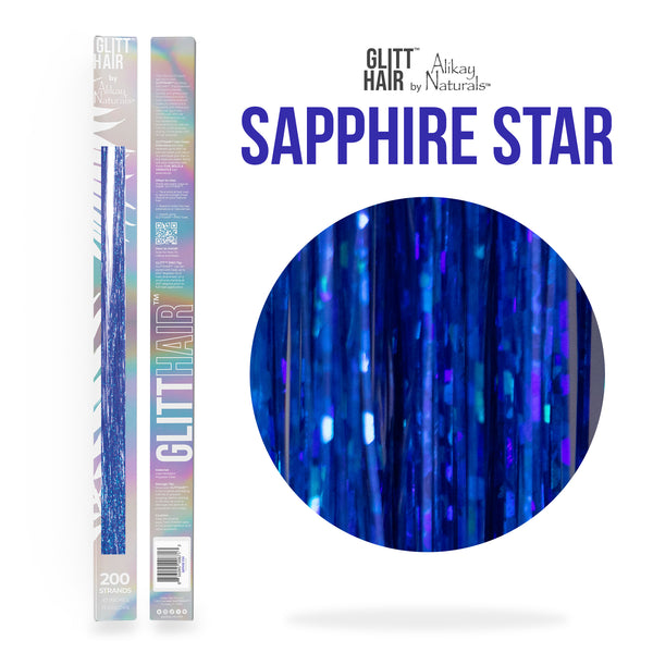 GlittHair™ Tinsel - Sapphire Star