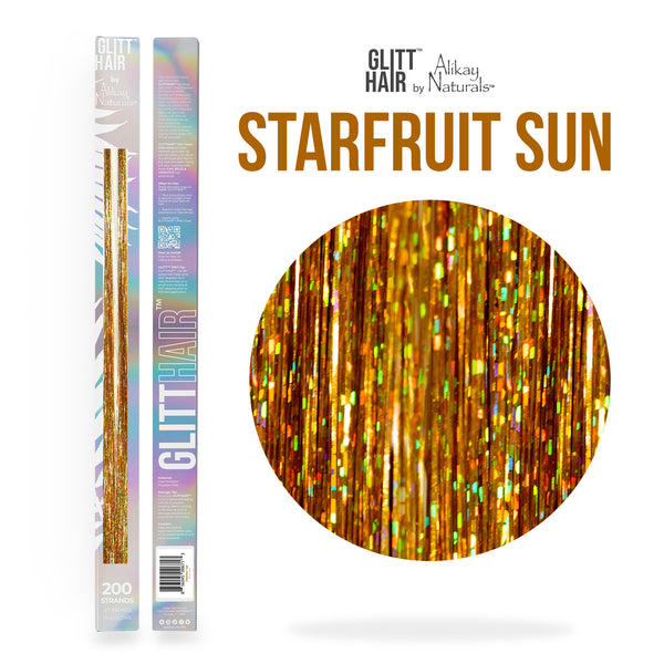 GlittHair™ Tinsel - Starfruit Sun